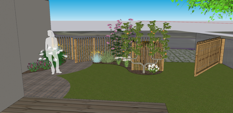 Portail et portillon en ganivelle bois