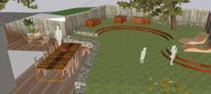 projet arrondi et corten