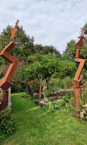sculpture d'un jardin à Plaintel (photo tec tec paysage)
